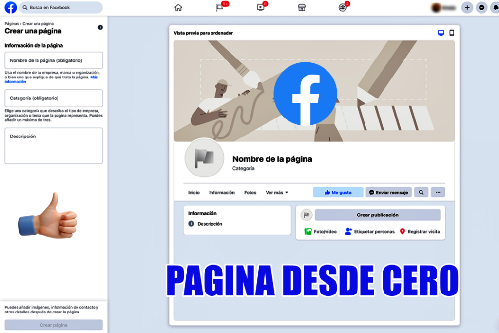 Cómo crear una página en Facebook de forma fácil y rápida