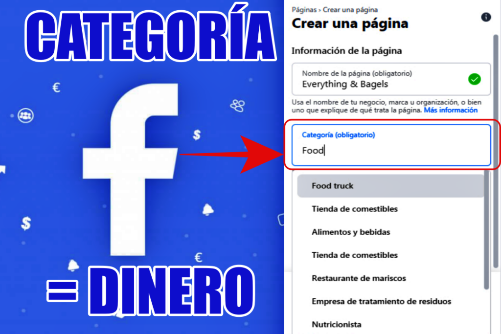 Cómo elegir categoría en Facebook para monetizar
