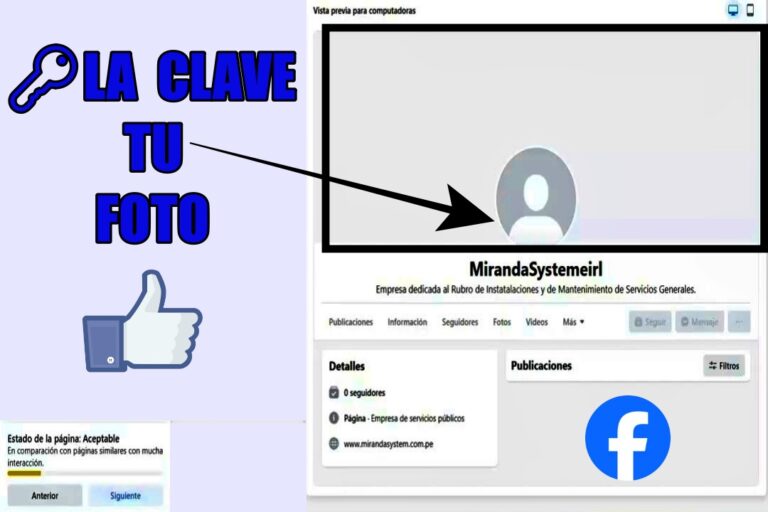 como agregar o cambiar la foto de la pagina de facebook