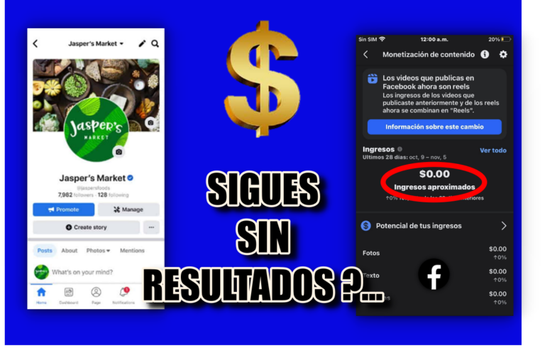 Error que te impide monetizar en Facebook